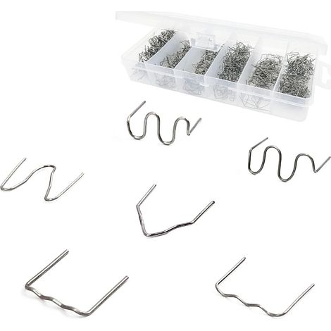 1800 Stück Wolframstahl-heißklammern, 0,8 Mm/0,6 Mm Schweißstäbe, Heißklammer-reparatur-schweißnagel, Für Das Kunststoffschweißen Von Autostoßstangen