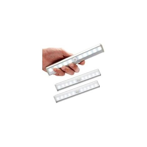 3er-set Led-lampen, Innenbewegungsmelder, Schrankleuchte, 10 Leds, Kabelloser Spot, Led-schranklampe, Batteriebetriebene Led-beleuchtung Mit Magnetstreifen, Kinder-nachtlicht, Treppe, Flur (warm)