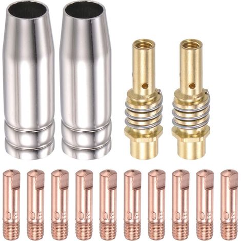 Zubehörsatz Zum Schweißen Von Schmelz-inertgas-brennern (mig), 0,8 Mm, Leitfähige Kontaktspitze, Düsenverbindung, Stange 15ak, Verbrauchsmaterialien, 14-teilig