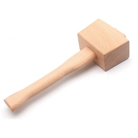 Zimmermannshammer Aus Holz Mit Hammergriff, Buchenholz-zimmereiwerkzeug, Geneigter Schlag Für Heimwerkerarbeiten, 245 Mm