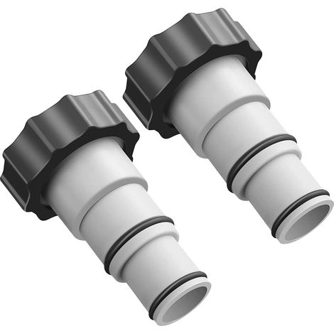 Schwimmbad-adapter, Ersatz-schlauchadapter Der A-serie Mit Gewinde, Schlauch Mit 32 Und 38 Mm Durchmesser, Pumpenadapter Für Schwimmbad-sets (2 Stück)