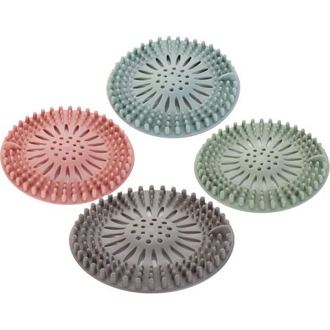 4 Stück Silikon-haarfilter, Universelles Entwässerungsschutzgerät, Können In Badezimmer, Badewanne, Küche, Haarfilter Verwendet Werden