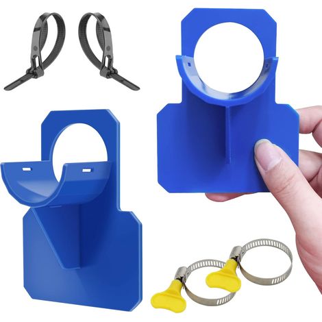 2er-pack Blauer Schwimmbadschlauchhalter Mit Durchschlag-, Reiß- Und Zugfestigkeit (30–37 Mm)
