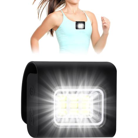 Lauflampe, Brustlicht Zum Laufen, Usb Wiederaufladbar, Led-brustlampe, Mini-led-nachtlicht Mit 4 Beleuchtungsmodi, Lauflampe Für Joggen, Camping, Läufer