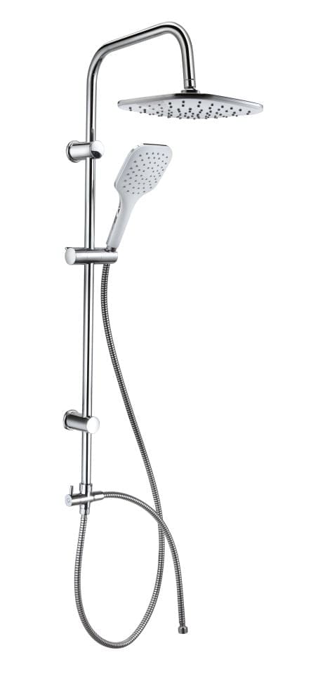 Duschsystem Quattro White chrom Duschbrausen & -köpfe - Trendline