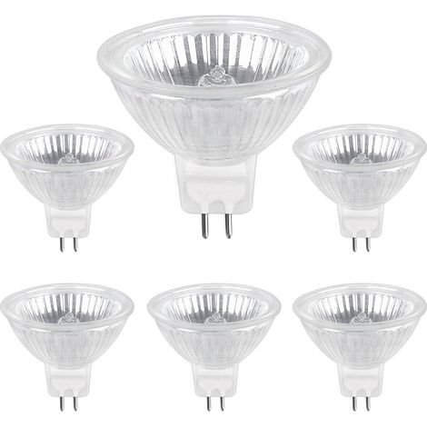 Halogenlampe Gu5.3 50 W 220 V, 680 Lm Warmweiß 2700 K Dimmbar, Mr16-halogen-spot-glühbirne, 6er-pack