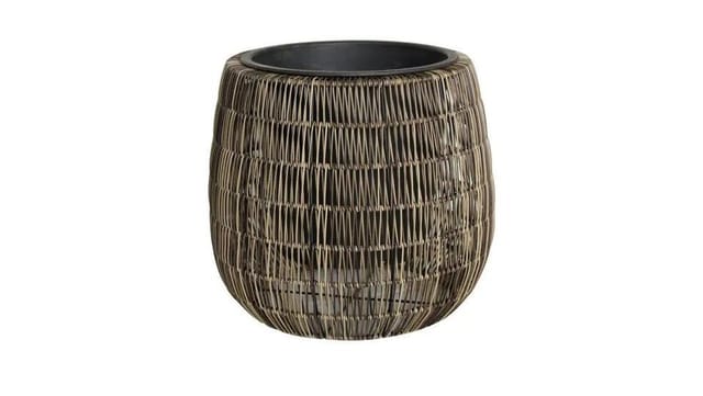 TrendLine Polyrattan Pflanztopf Ø 45 x 40 cm braun Körbe, Blumentöpfe, -kästen & Untersetzer