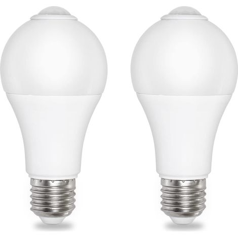 Glühbirne Mit Dämmerungssensor, E27, 12 W, Kaltweiß, 6500 K, 1000 Lm, Ac 220 V, 120 Grad, Automatisches Ein-/ausschalten, E27-glühbirne Mit Lichtsensor Für Eingangsbereich, Garten, Außenbereich, 2er-s