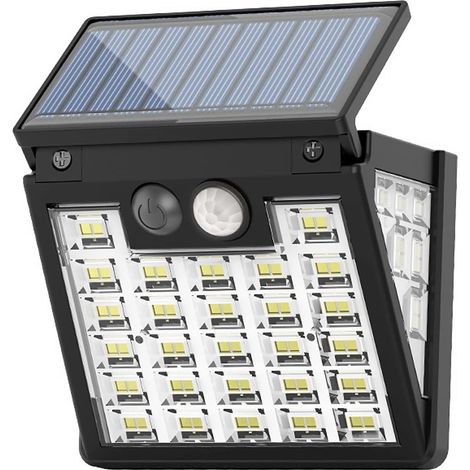 Solarleuchte Für Den Außenbereich Mit Led-bewegungsmelder, Wandleuchte Mit 3 Beleuchtungsmodi, Solar-zaunleuchte, Ip65, Wasserdichte Solar-terrassenleuchte, Terrassengarten-kanal-abstrahlwinkel 270°