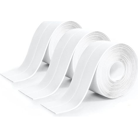 Stück Rolle Weißes Silikon-badezimmerdichtmittel, Weißes Klebeband, Küchendichtband, Auslaufsicher, Geeignet Für Badezimmer, Wc, Viele Gelegenheiten (320 X 3,8 Cm)