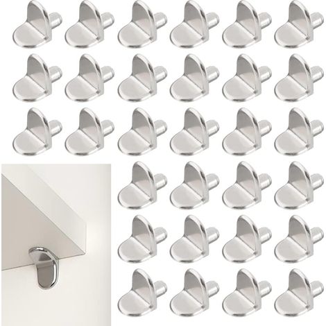 30 Stück Regalstützklammern, 5 Mm Regalklampe, L-förmige Stütze Aus Holz Und Glas Für Schrankaufbewahrung, Möbel, Schrank, Bibliothek