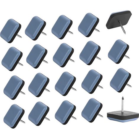 25 Stück Teflon-möbelgleiter, 25 Mm, Selbstklebende Gleitpads Mit Nägeln Für Selbstklebende Möbelgleiter Für Stühle Und Sessel