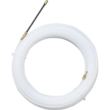 Elektrischer Drahtzieher, Nylonnadel Mit Flexiblem Führungskopf, Zugöse Hilft Beim Ziehen Von Kabeln, Leerrohre Ø4 Mm, 30 M, Transparent