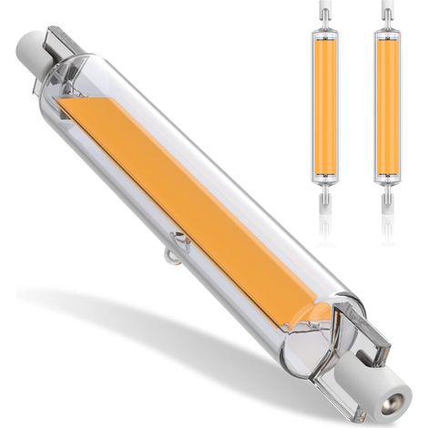 20 W R7s Led-leuchtmittel, 118 Mm, Dimmbar, 3000 K Warmweißes Leuchtmittel, 2000 Lm Doppelseitiges Cob-leuchtmittel, 360°-strahlbeleuchtung, Ac 220–240 V, 2 Stück [energieklasse F]