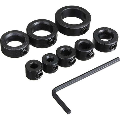 Tiefenstopper, Bohrtiefenstopps, Tiefenstoppmanschetten, 8 Stk. Tiefenstoppmanschetten, Ringpositionierer Mit Inbusschlüssel, 3-16 Mm