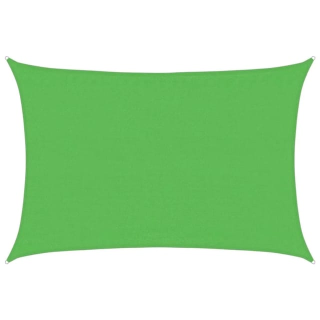 Sonnensegel 160 g/m² Hellgrün 3,5x5 m hdpe Vidaxl