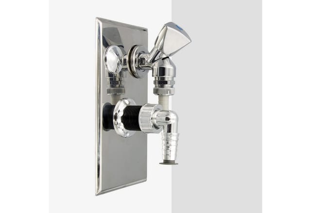 Banyo - Haas Unterputz-Geräte-Siphon 'oha 4070', dn 40/50, für senkrechte Montage 4070