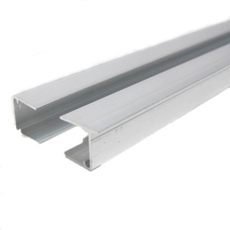 Aluminium Abschlussprofil für 10mm Polycarbonatplatten, 98 cm (2 Stück)