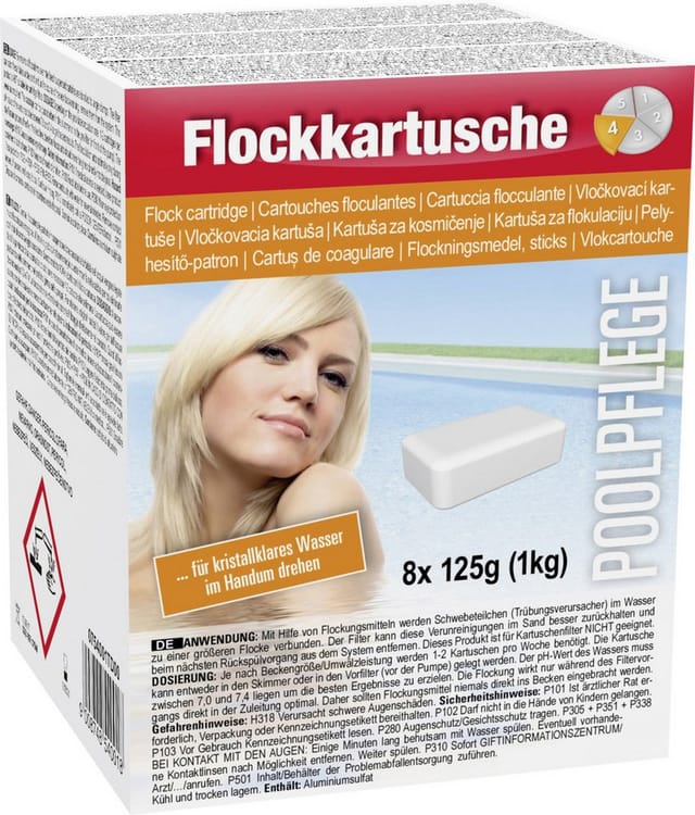 Flockung 8 x 125g 1 kg Poolchemie - Steinbach