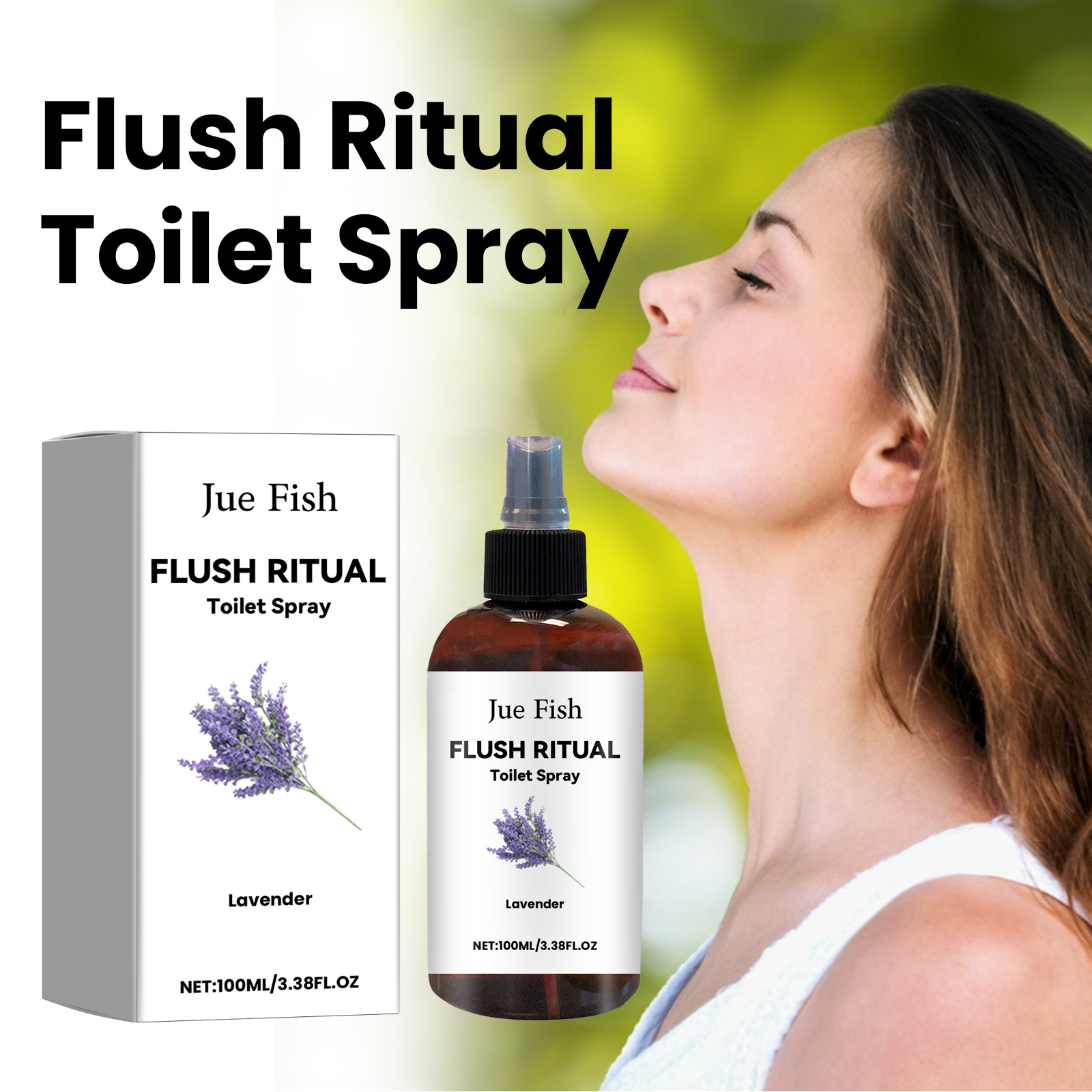 Aromatisches Und Erfrischendes Toilettenspray Mit Lavendelduft, Beseitigt Gerüche, Erfrischt Die Luft Und Hinterlässt Einen Langanhaltenden Duft – 100 Ml -- Biemmedue