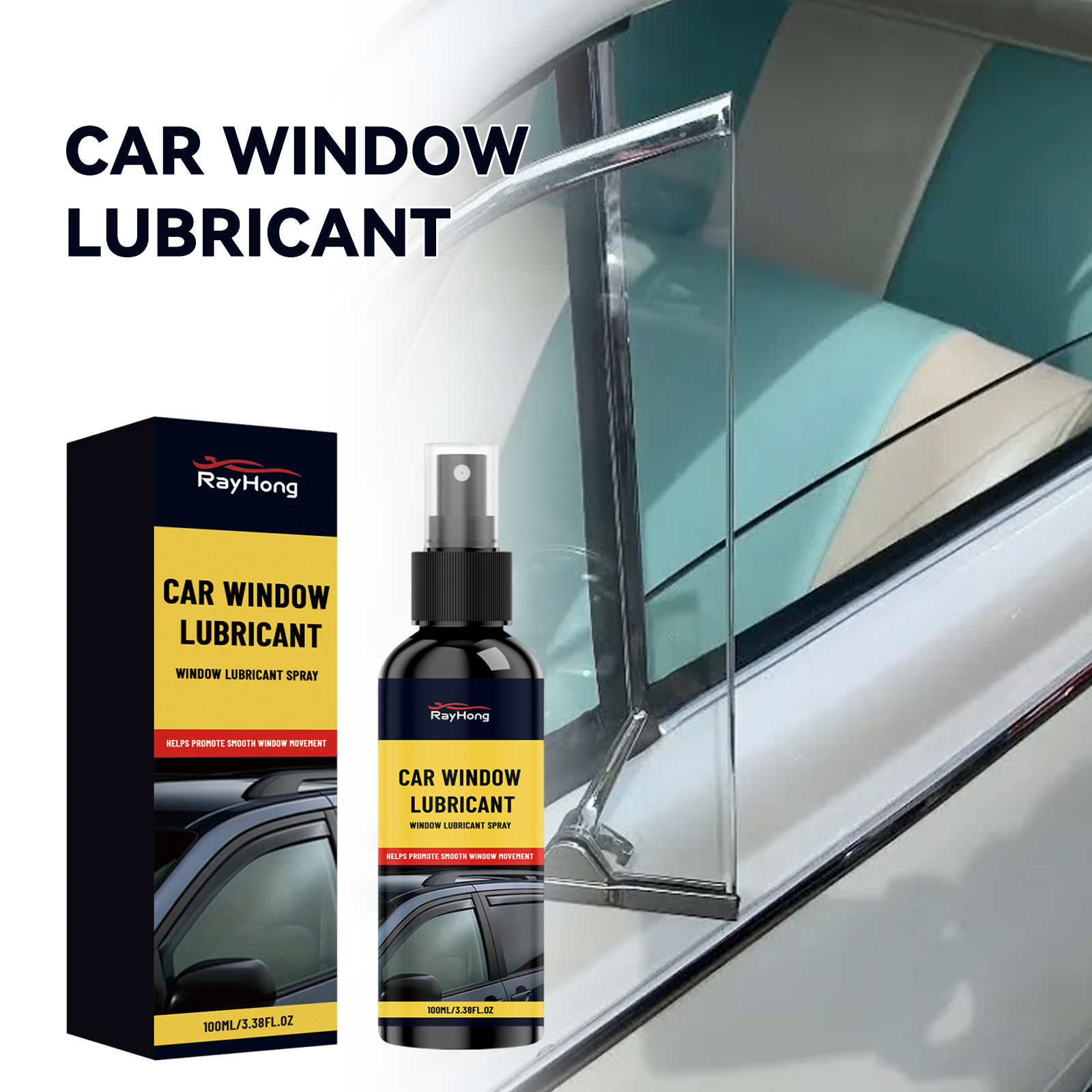 Autofenster-schmierspray Für Die Tägliche Schmierung Und Wartung, Verbessert Die Leichtgängigkeit Der Fensterführungen – 100 Ml -- Biemmedue