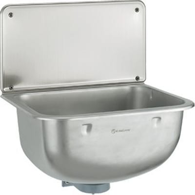 Haas - Otto edelstahl-Ausgussbecken 'anita' mit Rückwand, satiniert, 450 x 330 x 220 mm 6260