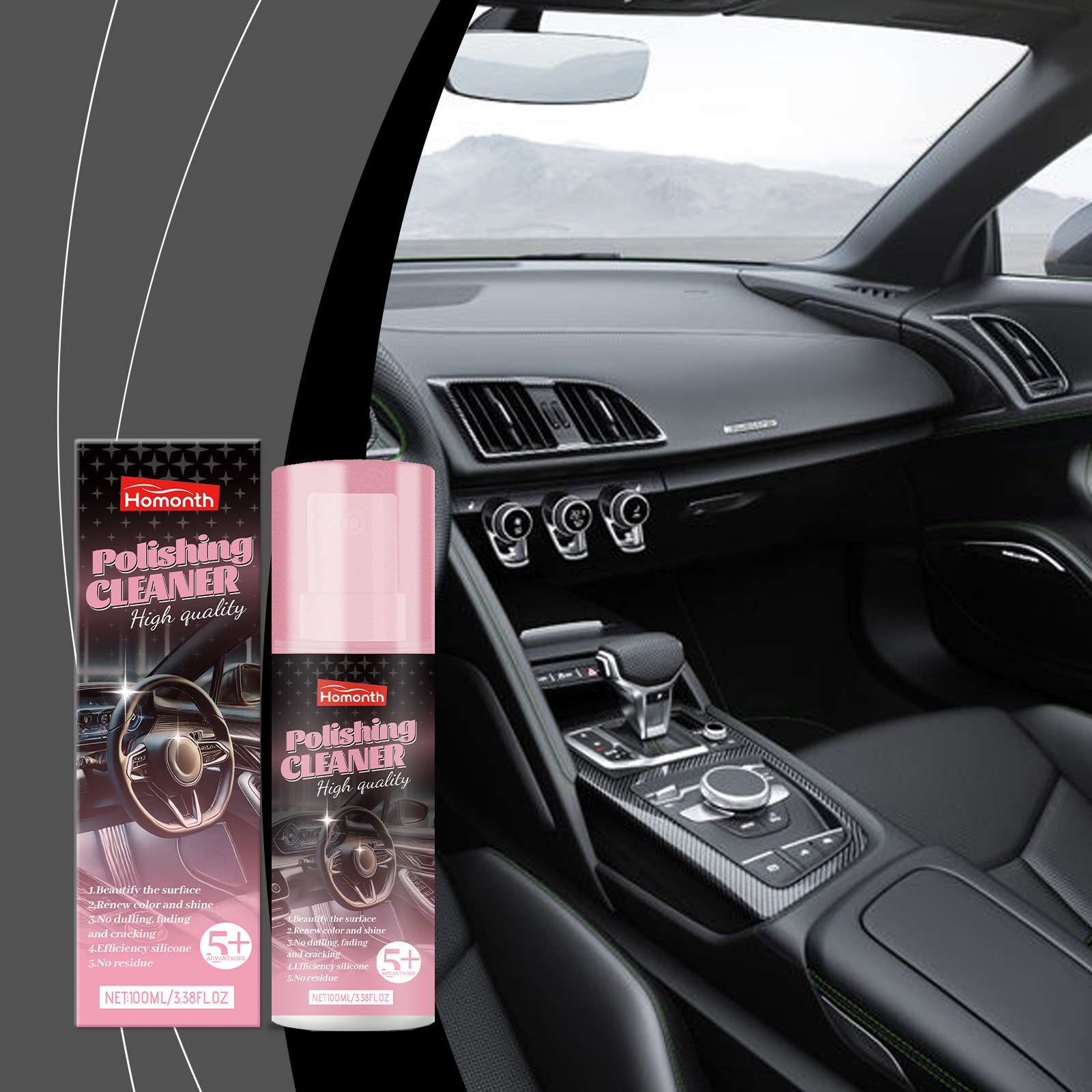 Autoinnenraum-pflegemittel, Schonendes Reinigungs-, Fleckenentfernungs- Und Poliermittel Für Die Pflege Und Aufbereitung Von Autoleder -- 100 Ml -- Biemmedue