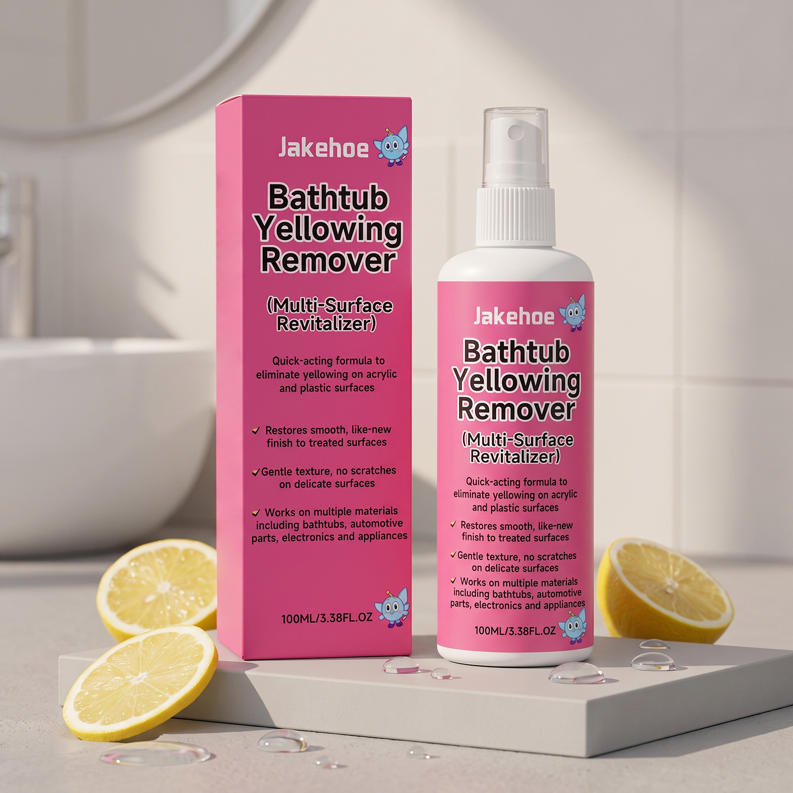 Badewannen-fleckenentferner – Sanfter Oberflächenreiniger Mit Glatter Textur Für Die Tägliche Reinigung Von Kalk Und Flecken In Der Badewanne – 100 Ml -- Biemmedue