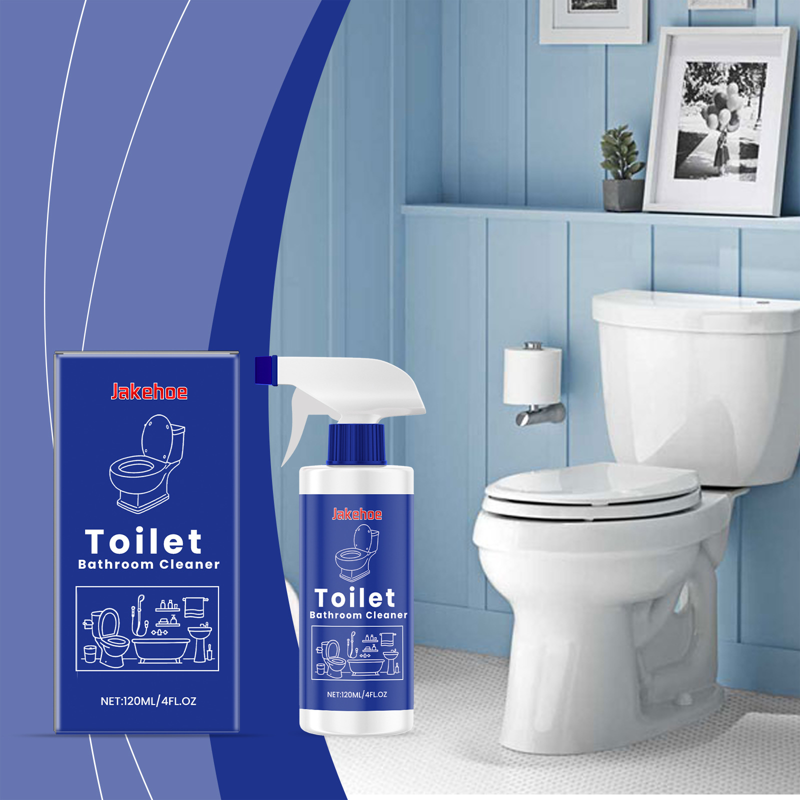 Badreiniger Für Den Privaten Gebrauch, Entfernt Kalk Und Seifenreste, Geeignet Für Fliesen Und Toiletten, Frischer Duft – 120 Ml -- Biemmedue