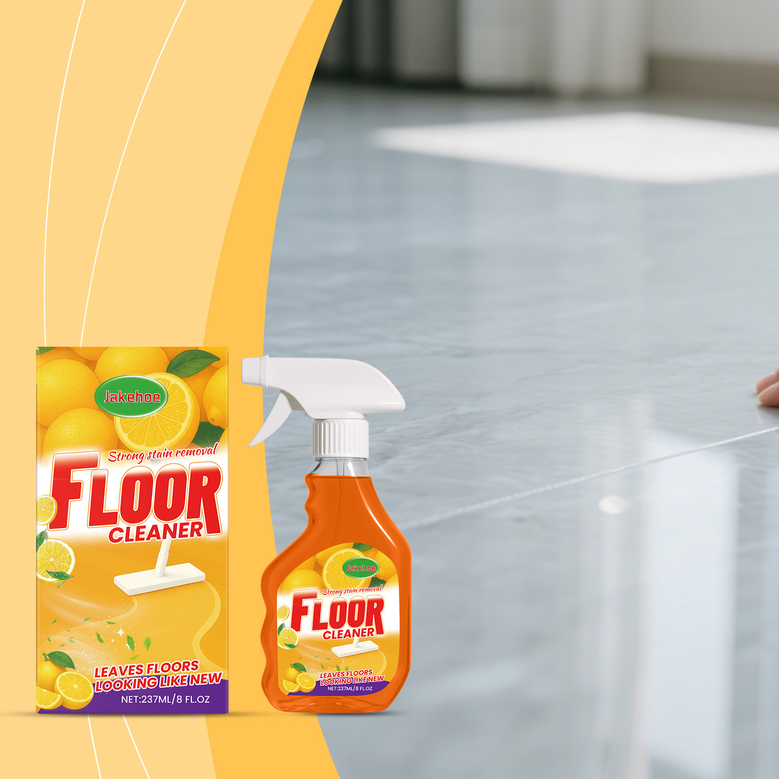 Bodenreiniger, Geeignet Zur Reinigung Und Pflege Von Fliesen- Und Holzböden, Mit Angenehmem Duft Und Sanfter, Täglicher Reinigungswirkung – 237 Ml -- Biemmedue