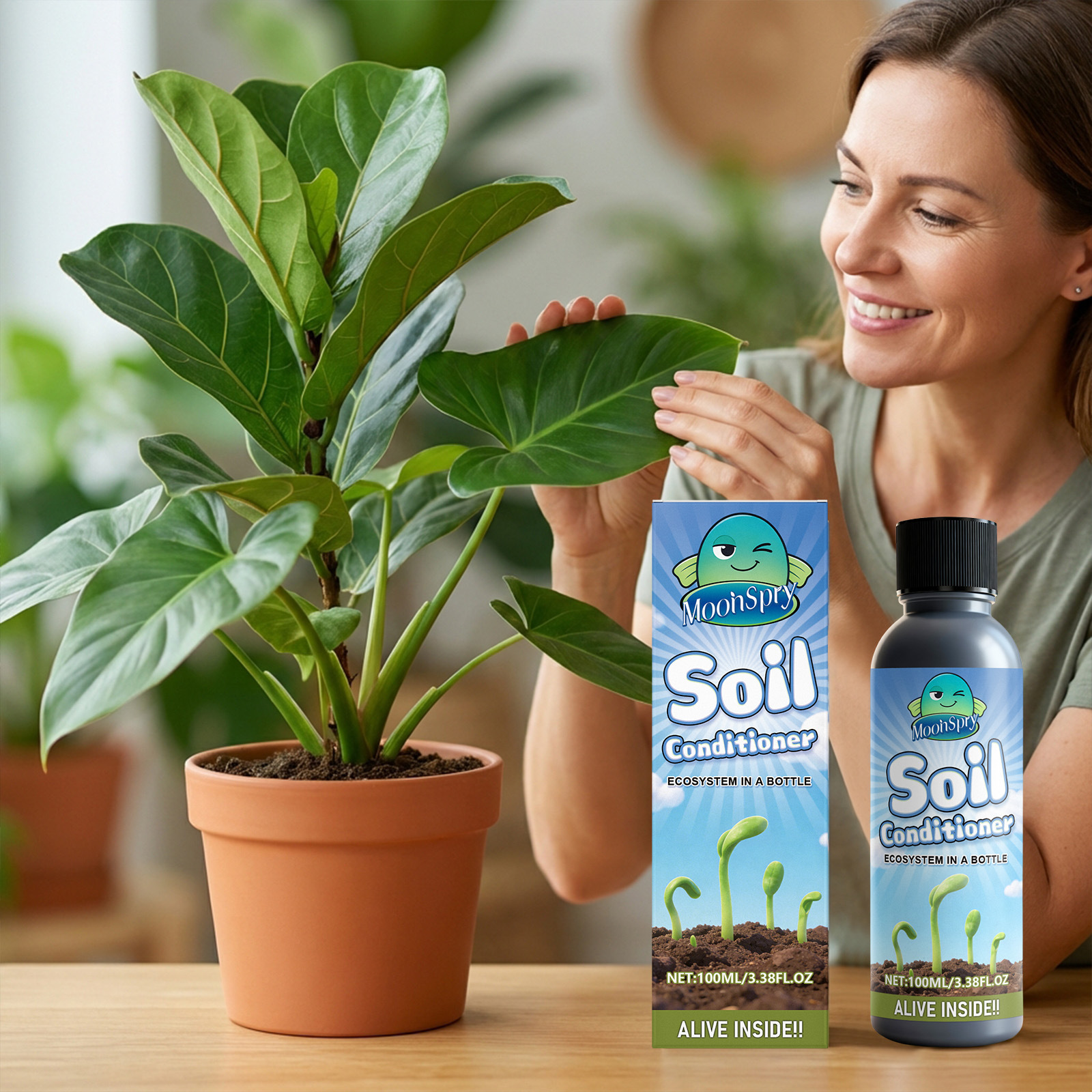 Bodenverbesserer Für Die Tägliche Pflege, Gleicht Die Bodenzusammensetzung Aus, Zieht Schnell Ein, Geeignet Für Verschiedene Gartensituationen – 100 Ml -- Biemmedue