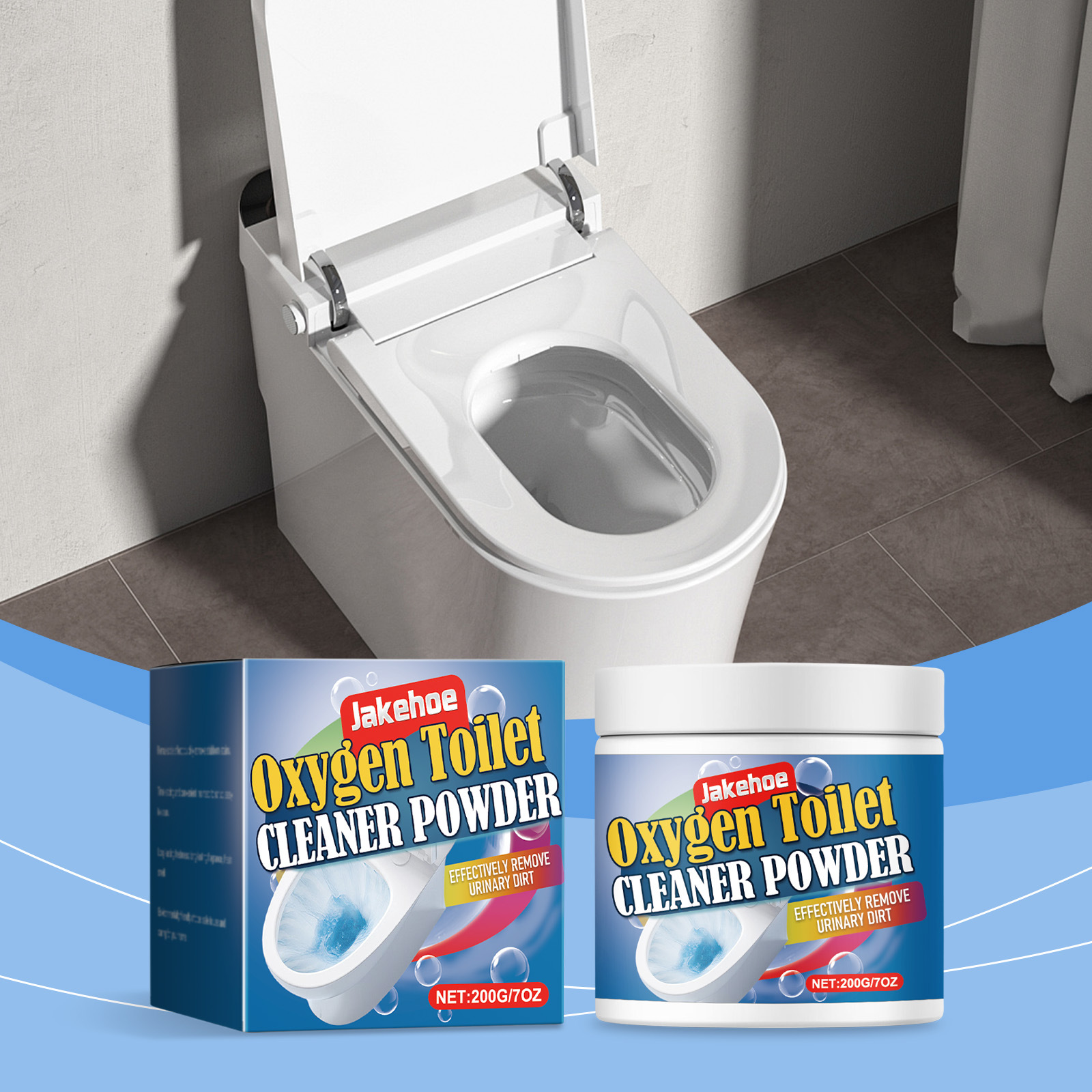Das Toilettenschaum-reinigungspulver Entfernt Mühelos Flecken Und Sorgt Für Saubere Und Hygienische Toiletten. Schnell Schäumender Toilettenreiniger – 200 G -- Biemmedue