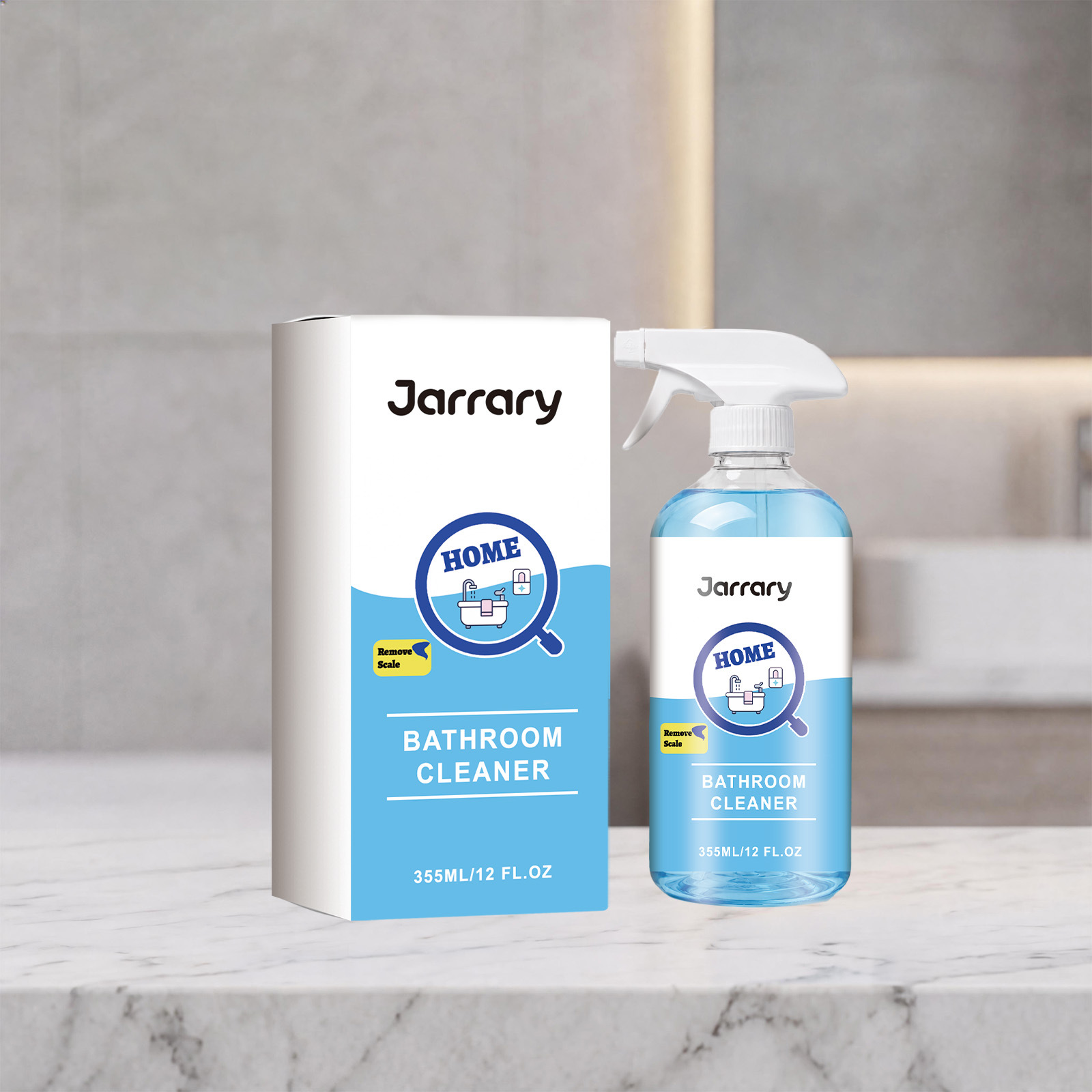 Entkalkungsschaumspray Für Badezimmer Zur Entfernung Von Kalkablagerungen Und Seifenresten Von Badezimmerfliesen Und Armaturen – 355 Ml -- Biemmedue