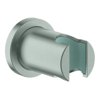 Grohe - Rainshower Wandbrausehalter, nicht verstellbar, runde Rosette, Supersteel