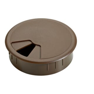 Hettich - Kabeldurchlass Kunststoff, ø 60mm , braun