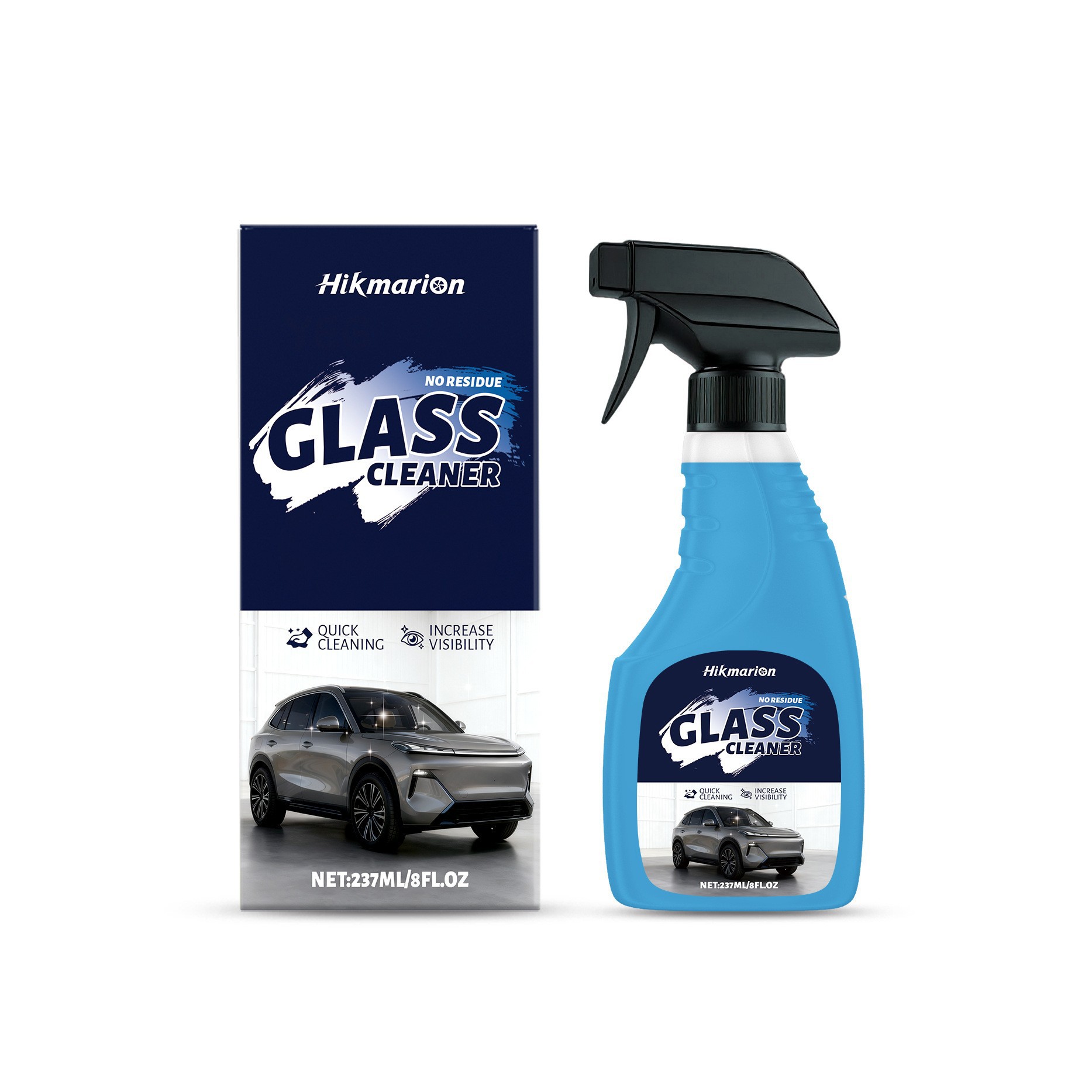 Glasreiniger Für Die Tägliche Reinigung, Gegen Beschlagen Und Zum Freimachen Von Autoscheiben – 237 Ml -- Dtekgaz
