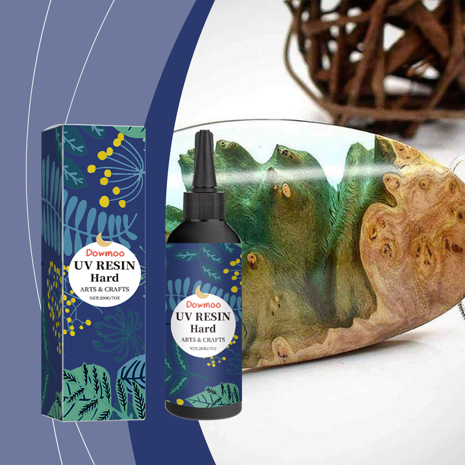 Handgefertigter, Transparenter, Schnelltrocknender, Geruchloser Kristallharz-epoxidharzkleber – 200 G -- Dtekgaz