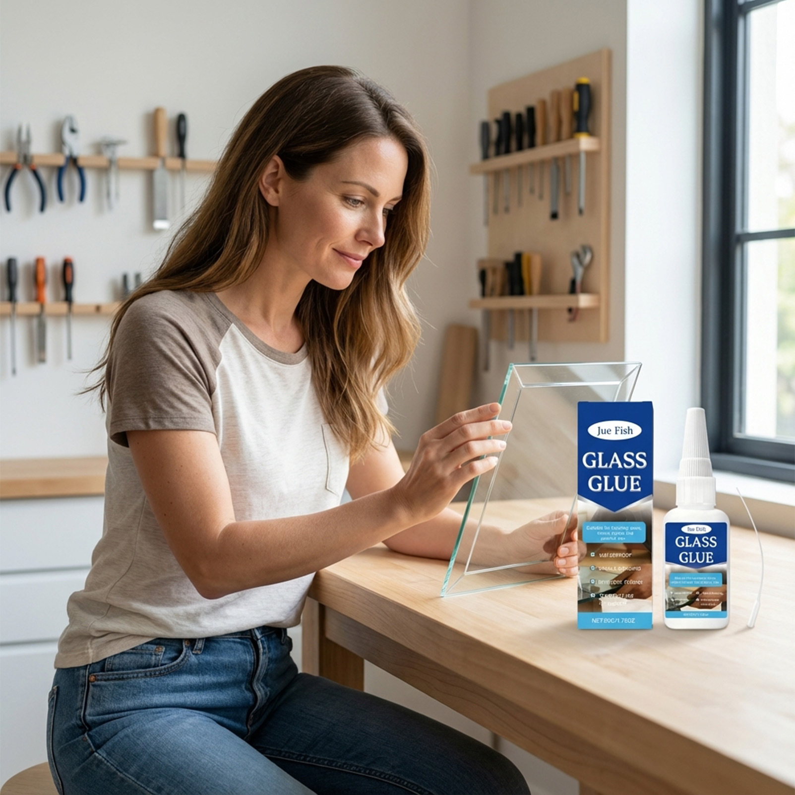 Hochfester, Schnelltrocknender Und Zuverlässiger Glaskleber Klare Und Natürliche Haftung. 50 G -- Dtekgaz
