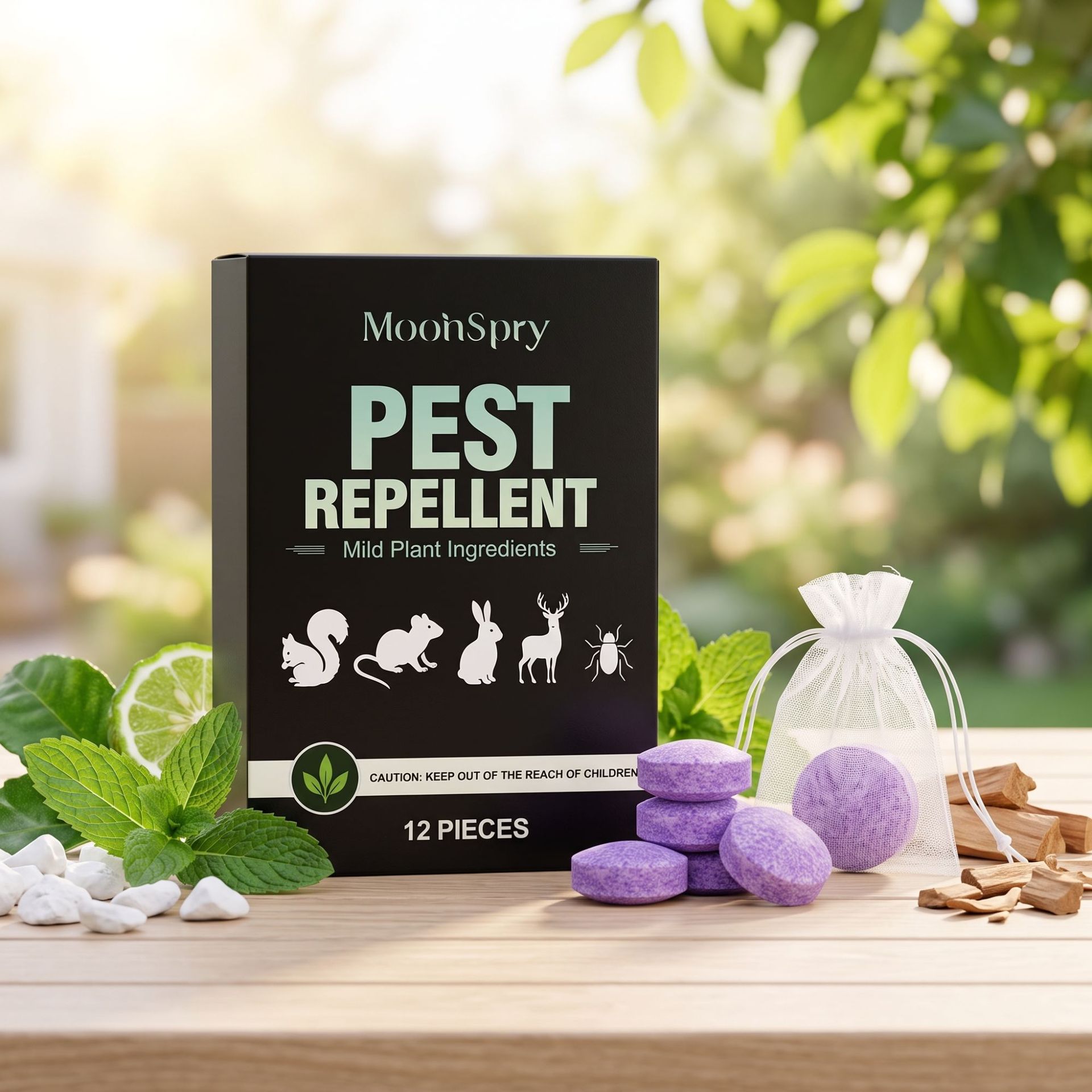 Insektenschutztabletten – Praktisch Für Drinnen Und Draußen, Wehrt Kakerlaken, Ameisen, Kellerasseln Und Mehr In Kleiderschränken Und Küchen Ab – 12 Stück -- Biemmedue
