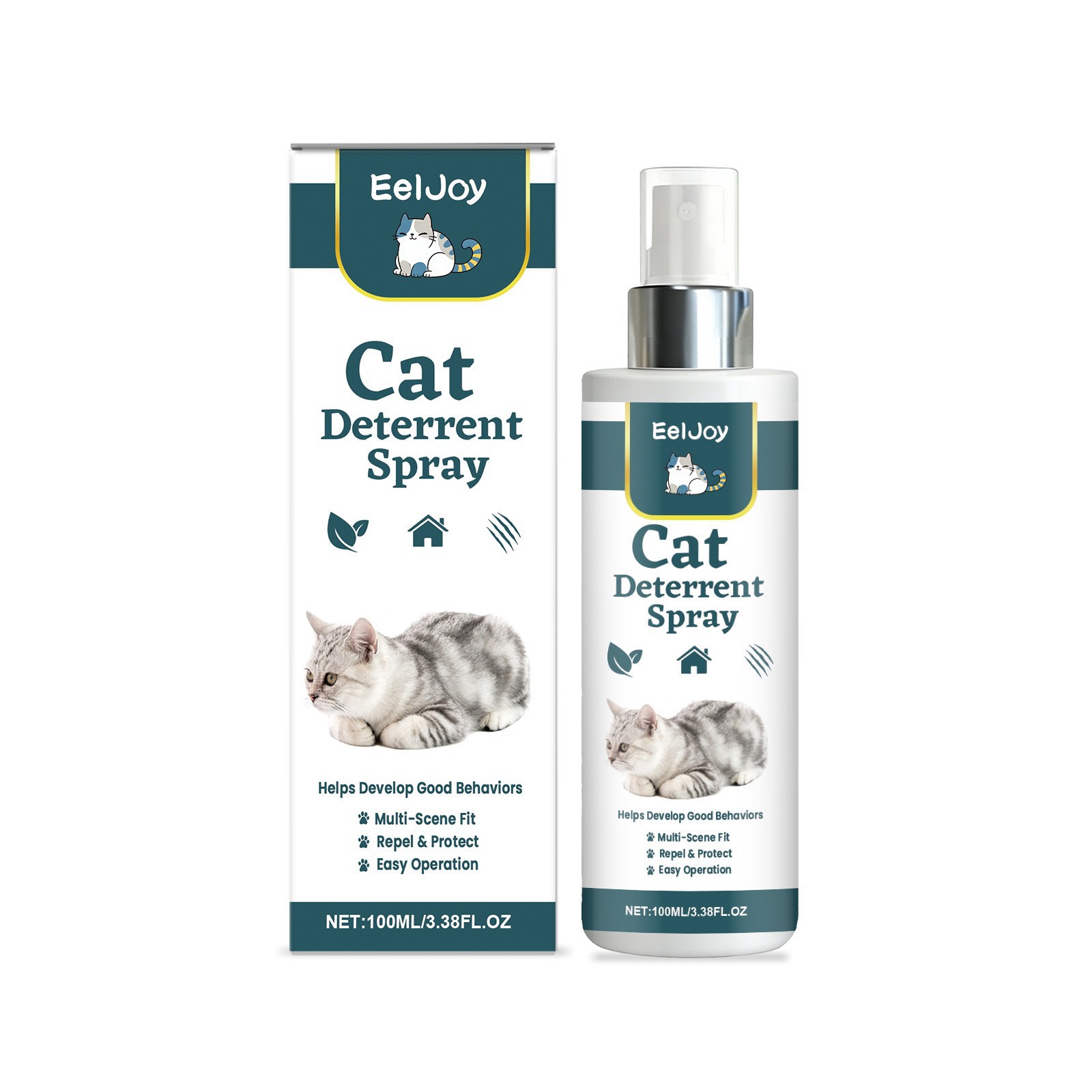 Katzenabwehrspray - 100 Ml - Vertreibt Katzen Und Verhindert Kratzen, Schützt Ihr Zuhause Und Beugt Katzenkratzern Vor -- Dtekgaz