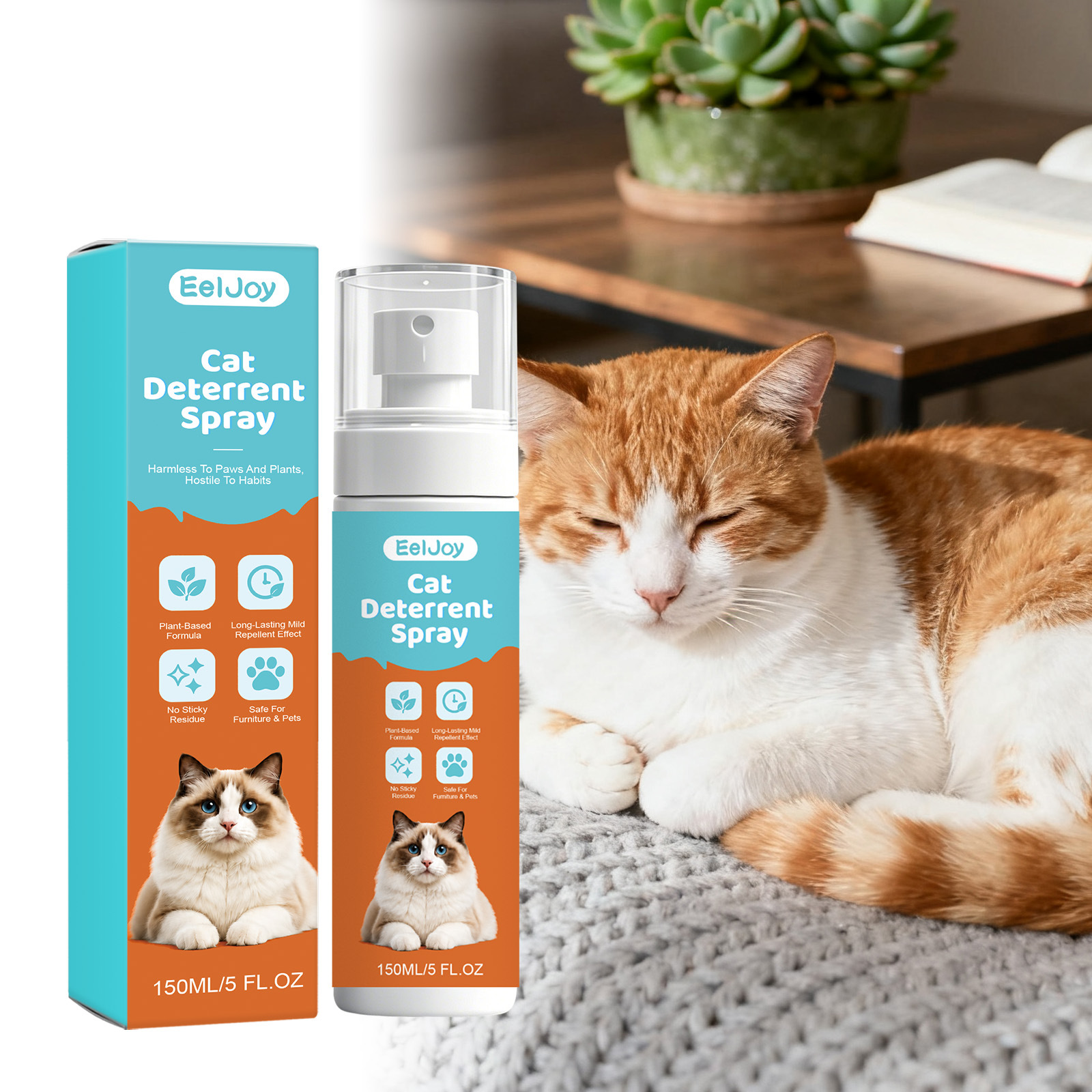 Katzenabwehrspray Gegen Kratzen, Beißen Und Unsauberkeit Erfrischt Und Desodoriert Möbel Im Innenbereich Schützt Vor Gerüchen – 150 Ml -- Biemmedue