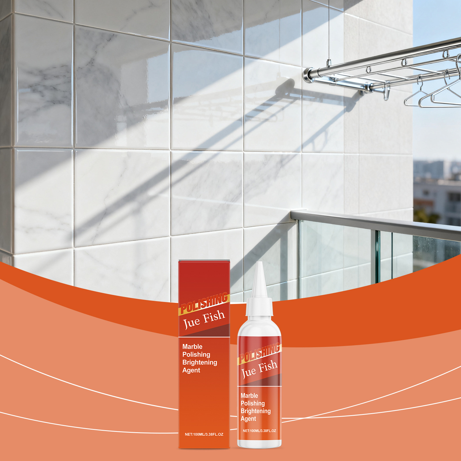 Marmorpolier- Und Aufhellungsmittel Für Den Hausgebrauch: Tägliche Reinigung, Fleckenentfernung, Aufhellung Und Renovierung Von Marmor – 100 Ml -- Biemmedue
