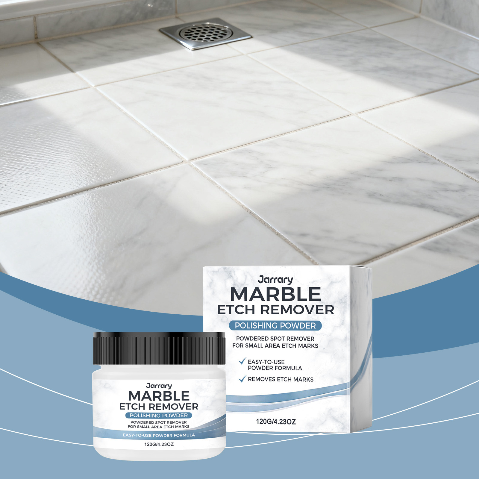 Marmorpolierpulver, Für Den Täglichen Gebrauch Im Haushalt, Für Glatte, Saubere Und Kristallklare Oberflächen, Ideal Für Renovierung, Reinigung Und Pflege – 120 G -- Biemmedue