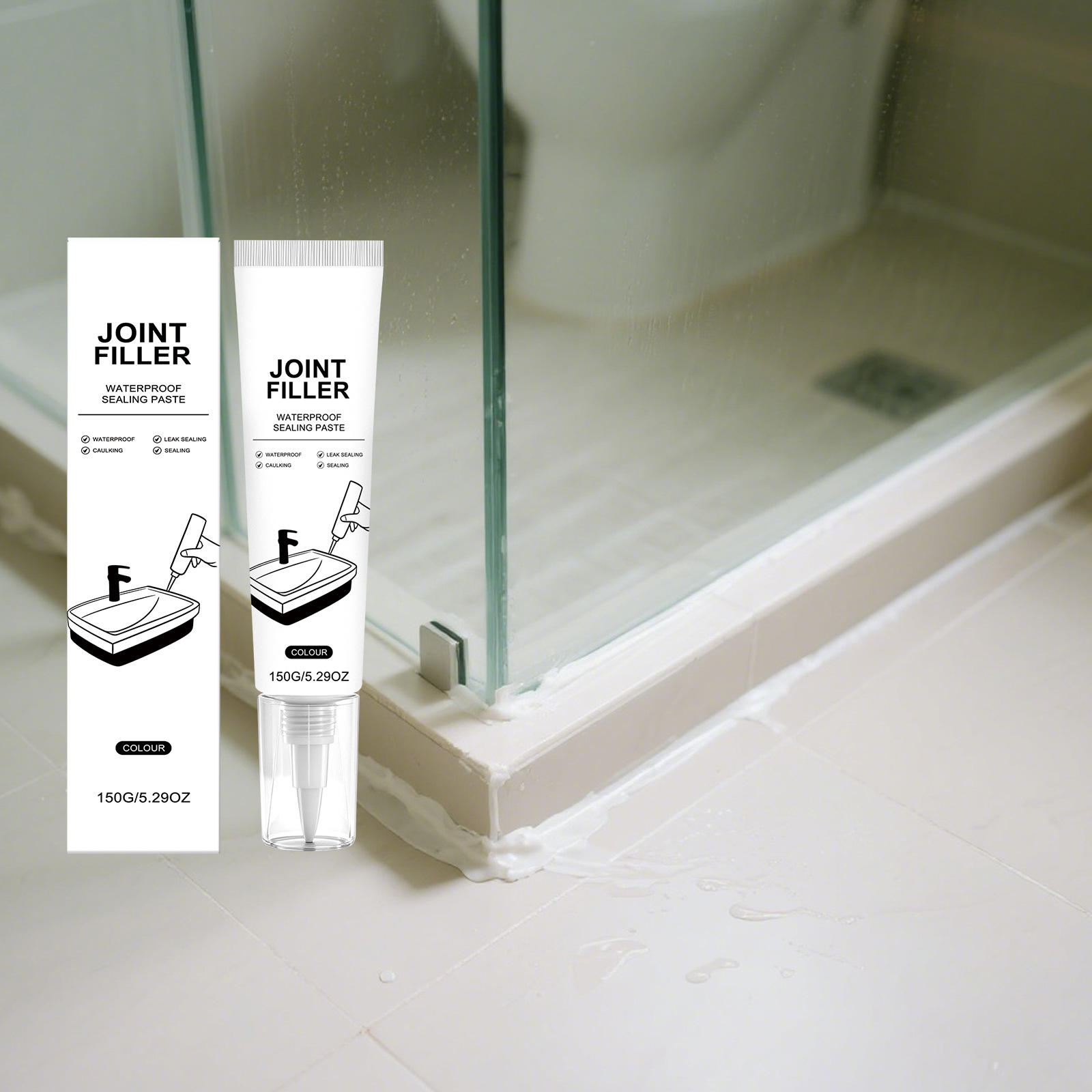 Mehrzweck-fugenfüller, Wasserdicht, Für Bodenfliesen Und Wc-fugen, Einfach Anzuwenden Und Praktisch Für Den Täglichen Gebrauch – 150 G -- Biemmedue
