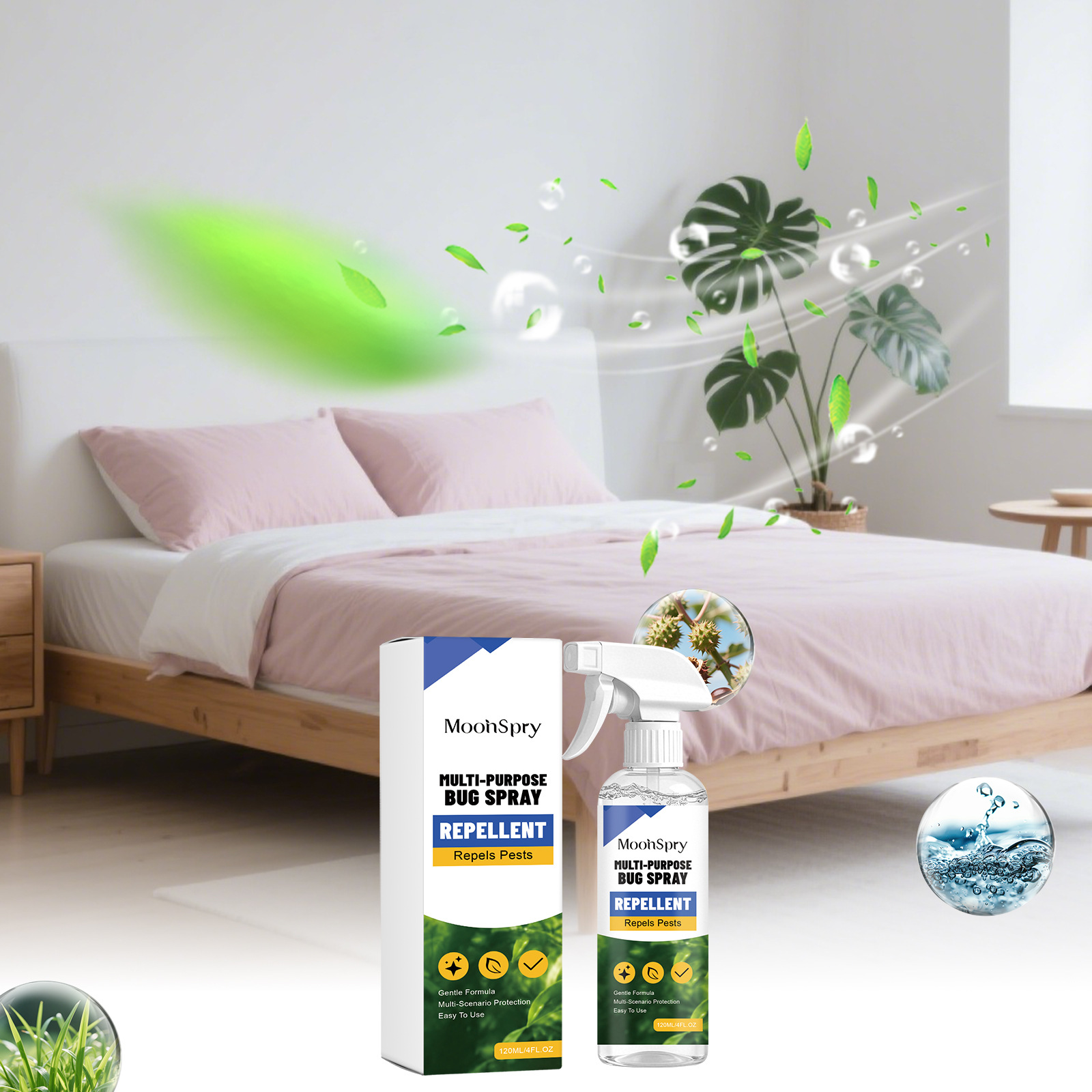 Mehrzweck-insektenschutzspray Mit Milden Inhaltsstoffen Für Den Täglichen Insektenschutz In Verschiedenen Situationen – 120 Ml -- Biemmedue