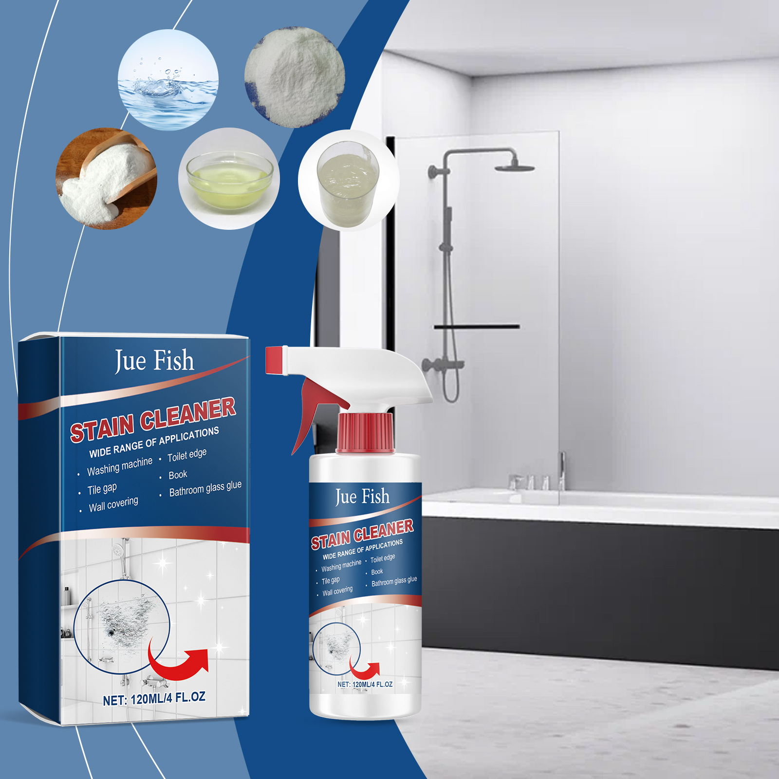Mehrzweck-reiniger Für Bad, Badewanne Und Wc – 120 Ml -- Dtekgaz