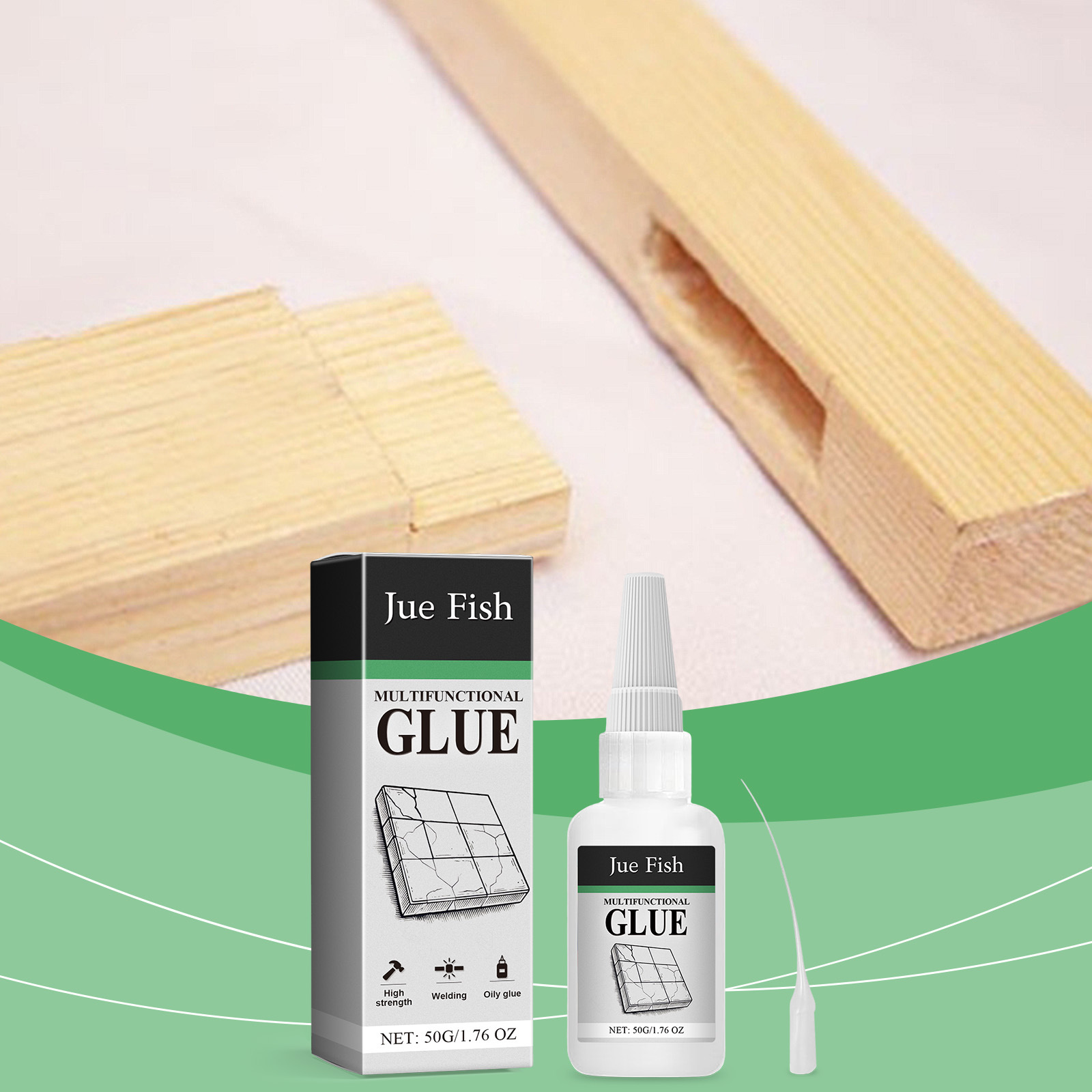 Mehrzweckkleber Für Heimwerkerarbeiten, Nahtlos, Wasserfest, Ölbasierend, Multifunktional – Mehrzweckkleber 50 G × 1 + Pipette × 1 -- Biemmedue