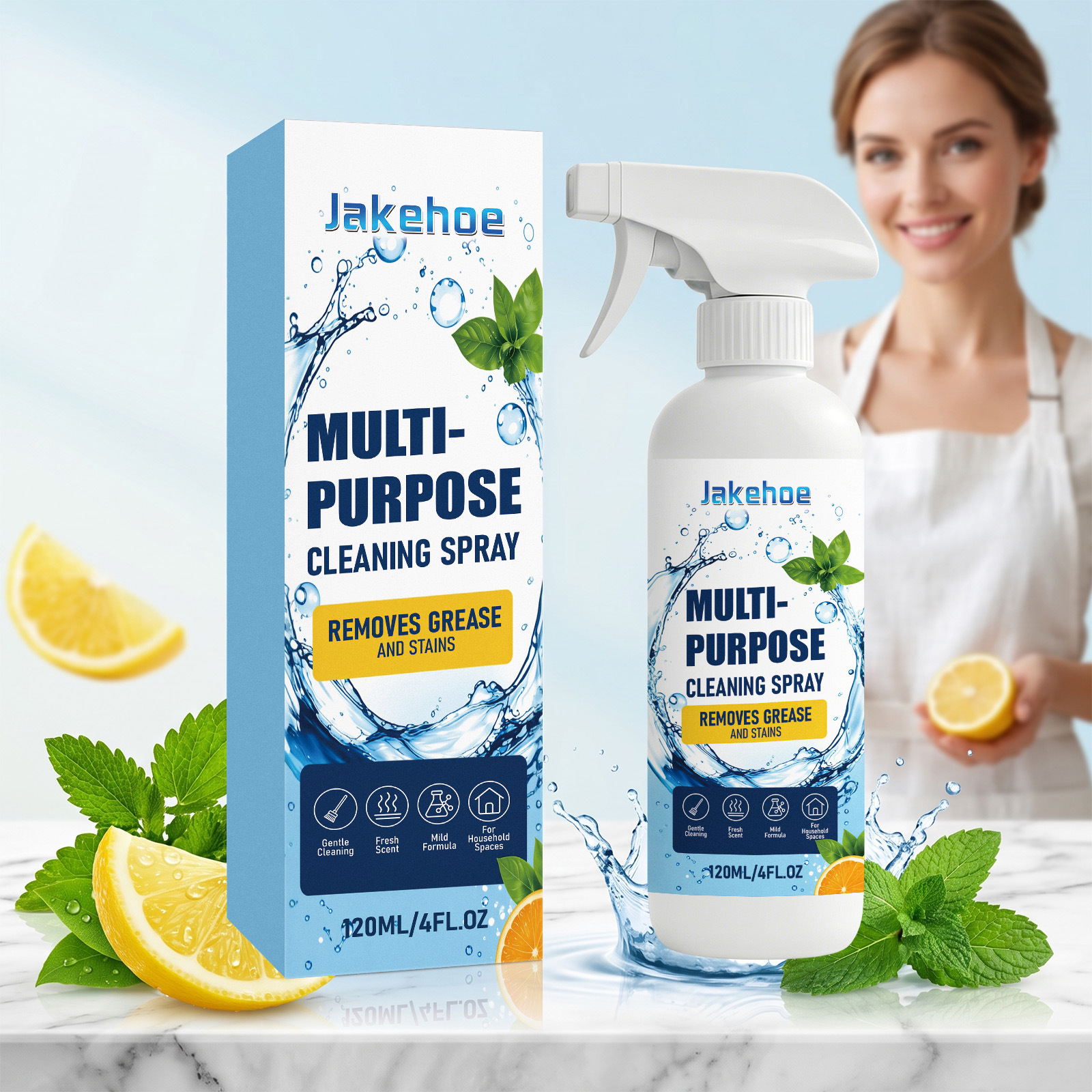 Mehrzweckreiniger Für Die Tägliche Haushaltsreinigung, Küche Und Wohnzimmer Milde Formel Zur Fleckenentfernung – 120 Ml -- Biemmedue