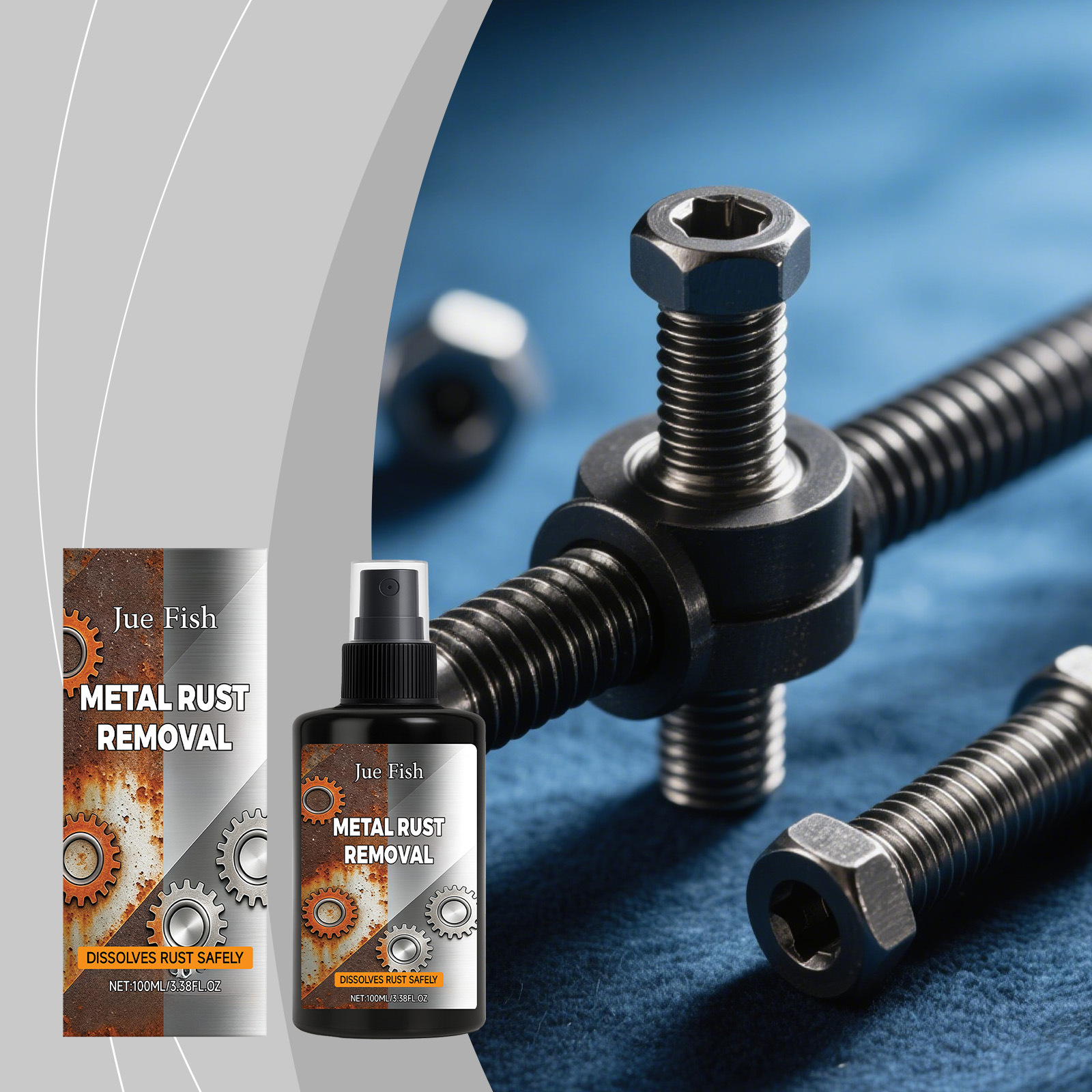 Metallrostentferner – Löst Rost Von Metalloberflächen Und Hinterlässt Saubere, Glänzende Oberflächen. Vielseitiger Reinigungs- Und Rostentferner – 100 Ml -- Biemmedue