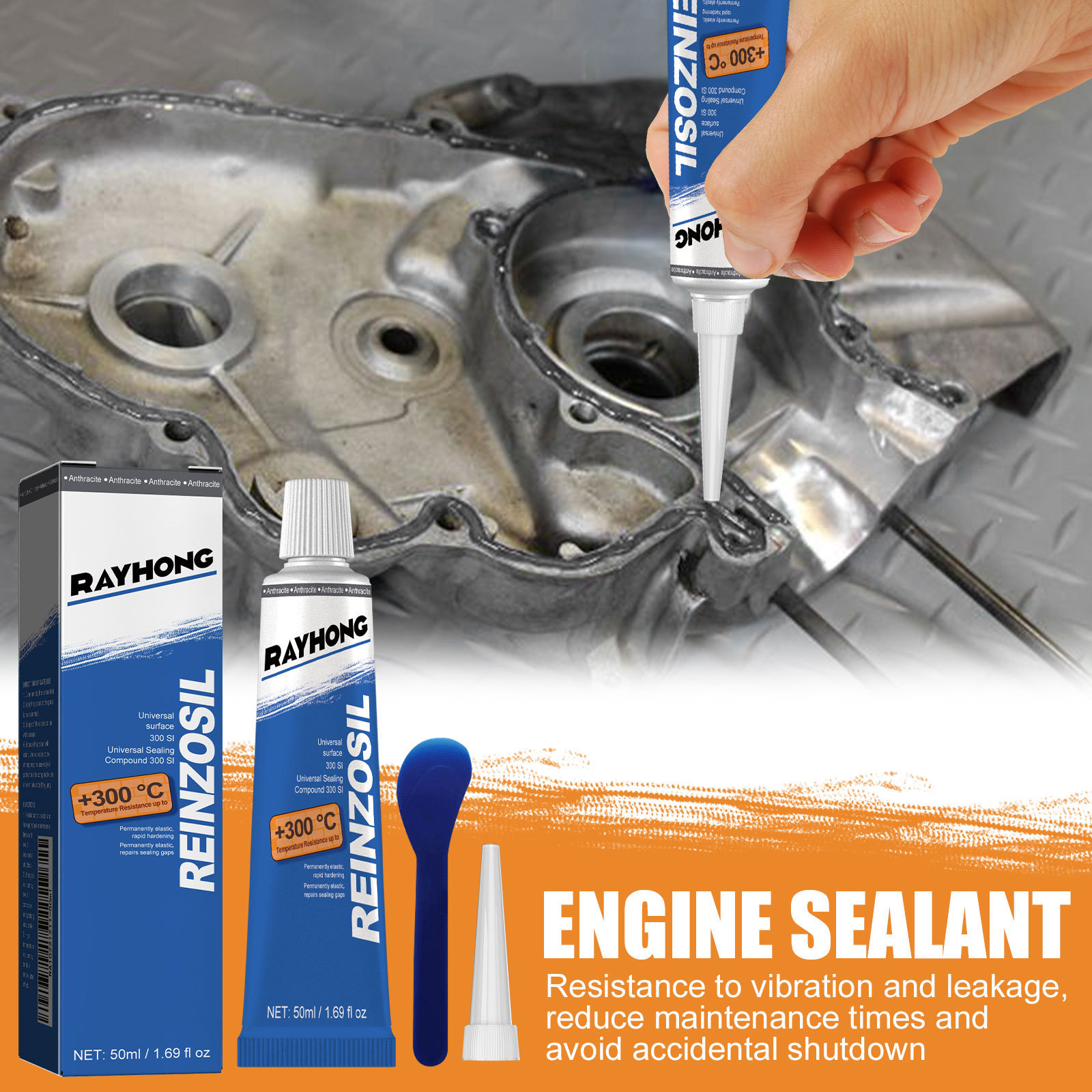 Motordichtmittel Für Metallische Kraftstofftanks, Reparaturdichtmittel, Ölwanne, Zylinderkopfdichtung, Öl- Und Hitzebeständiger Klebstoff – 50-ml-set -- Biemmedue